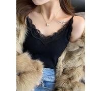 Top In Pizzo Senza Maniche Corto Sexy Casual Moda Per Donne HOT