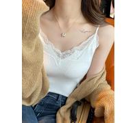 Top In Pizzo Senza Maniche Corto Sexy Casual Moda Per Donne HOT