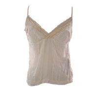 Top In Raso Con Spalline A Spaghetti E Dettagli Ricamati Per Donna