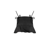 TOP IN SATIN NERO GANNI S
