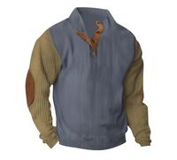 Top in velluto a coste da uomo 2025 autunno felpe da uomo casual moda colore abbinato a maniche lunghe in velluto a coste senza cappuccio con colletto alla coreana con cappuccio per interni ed esterni