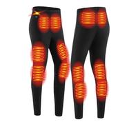 Top Intimo Termico Riscaldato Da Donna, Pantaloni Riscaldati Da Uomo, Camicie Termiche Foderate in Pile,2XL, Black Women Pants