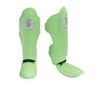 Top King New Pro - Parastinchi in pelle per Muay Thai, taglia M, colore: Verde
