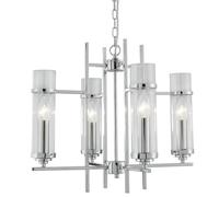 TOP Lampadario Moderno In Vetro Trasparente Cromato Ø49cm Illuminazione Interna