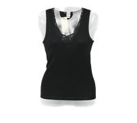 TOP LANA/SETA Spalla Larga, scollo Barchetta, RAGNO, Nero cod. 077072