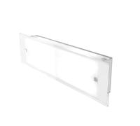 Applique Contemporanea Brick Metallo Bianco Vetro Satinato 2 Luci E27 58Cm