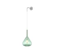 Top Light Applique Contemporanea Kona Metallo verde vetro cromo 1 luce E27