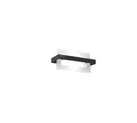 Top Light Applique Moderna Cross Metallo Nero Vetro 1 Luce E27 29Cm