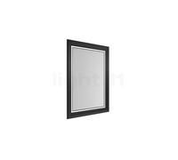 Top Light Castle Light Specchio con LED, nero opaco, Black Edition, H.90 x L.70 cm