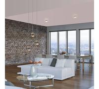 Top Light Lampada a sospensione Puk Maxx Drop Trio, cromo, a 3 luci G9 Top Light