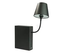 Top Light Light On Silk Lampada da tavolo/libro, nero opaco