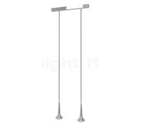 Top Light Look at Me Choice Lampada a sospensione 2 fuochi LED, cromo - lente traslucido chiaro - 45 cm