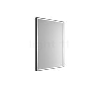 Top Light Lumen Specchio cosmetico LED, nero opaco, Black Edition, H.80 x L.60 cm