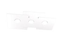 Top Light Plafoniera Moderna Echo Metallo Bianco 3 Luci Gx53