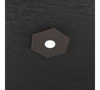 TOP LIGHT PLAFONIERA MODERNA LED 1xGX53 L 29 CM METALLO MARRONE ESAGONALE