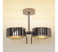 Top Light Plafoniera Puk Sides cromo 10 cm a 2 luci G9 Top Light