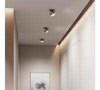 Top Light Puk! 120 Move spot LED lente satinata ottone/nero Top Light