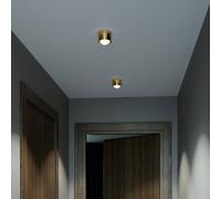 Top Light Puk! 80 One spot LED soffitto lente, ottone Top Light