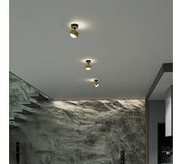 Top Light Puk! 80 Turn up/downlight lente satinata oro/nero Top Light