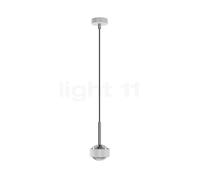 Top Light Puk Drop Lampada a sospensione LED, bianco opaco/cromo
