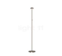 Top Light Puk Eye Floor Lampada da terra LED, nichel opaco - lente opaco