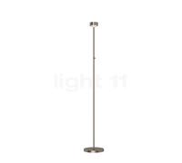 Top Light Puk Eye Floor Lampada da terra LED, nichel opaco - vetro opac