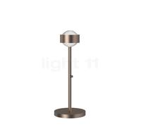 Top Light Puk Eye Table Lampada da tavolo LED, nichel opaco - 37 cm