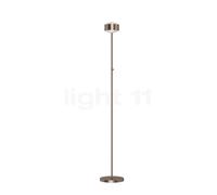 Top Light Puk Maxx Eye Floor Lampada da terra LED, nichel opaco - 132 cm - lente opaca