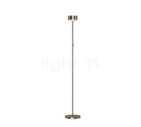 Top Light Puk Maxx Eye Floor Lampada da terra LED, nichel opaco - 132 cm - vetro opac