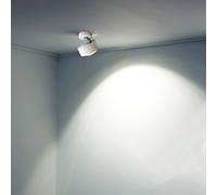 Top Light Puk Maxx Move Farotto LED, lente trasparente, bianco opaco Top Light