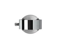 Top Light Puk Mini Mirror Lampada da specchio LED, cromo - lente trasparente/lente trasparente