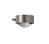 Top Light Puk Mini Mirror Lampada da specchio LED, nichel opaco - vetro opaco/lente trasparente