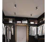 Top Light Puk Mini Turn LED lente spot chiara a 1 luce nero opaco Top Light