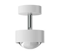 Top Light Puk Mini Turn LED lente spot trasparente a 1 luce bianco opaco Top Light