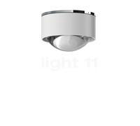 Top Light Puk One 2 LED, bianco opaco/cromo - lente trasparente