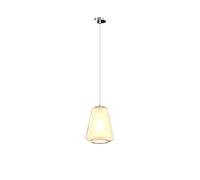 Sospensione Contemporanea Double Skin Gamma Metallo Cromo Vetro Ambra 1 Luce E27 [EEK: A++]