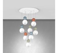 TOP LIGHT SOSPENSIONE TONDA COTTAGE IN DIVERSE FINITURE