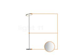Top Light Sun Floor Lampada da terra LED Downlight, cromo opaco - ø21 cm - 100 cm