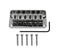 Top Load Guitar Guitar Bridge 6 Sella Hardtail Bridge 78mm Parti Per Chitarra ponte chitarra(Chrome)