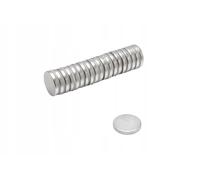 Top Magnesy - 50 pezzi magneti al neodimio cilindrici 14x4 mm N38, super potenti e nichelati, ideali per fai-da-te, modellismo, elettronica e uso industriale