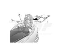 SHAD TOP MASTER SUZUKI BURGMAN 200/400 Raccordo topcase, nero