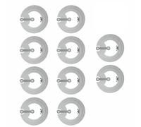 TOP-MAX 10 adesivi per tag NFC con chip NTAG 213, etichette programmabili, rotonde, riscrivibili, per dispositivi abilitati NFC