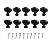 TOP-MAX 10 maniglie per porta armadio, cassetti, armadi, armadi, mobili, colore nero