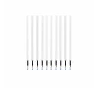 TOP-MAX 10 ricariche cancellabili per penna a sfera, punta da 0,5 mm, scrittura liscia, forniture di cancelleria per scuola, ufficio, casa (inchiostro nero)