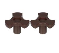 TOP-MAX 2 accoppiatori a Y in plastica per microonde con supporto guida a rullo, altezza albero 1,60 cm, parte di ricambio per rotazione stabile del vassoio in vetro, 2 pezzi