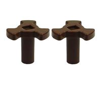 TOP-MAX 2 accoppiatori a Y in plastica per microonde con supporto guida a rullo, altezza albero 2,40 cm, parte di ricambio per rotazione stabile del vassoio in vetro