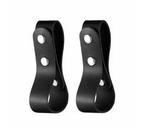 TOP-MAX 2 fondine in pelle per frusta, 38,1 x 3 cm, resistenti all'usura, fatte a mano, accessori per frusta, accessori per equitazione, strumenti pastorali, accessori (nero)