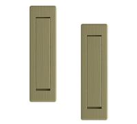 TOP-MAX 2 maniglie a incasso per porta, in acciaio inox bronzo, per porte tascabili, mobili per armadio
