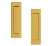 TOP-MAX 2 maniglie a incasso per porte, in acciaio inox dorato, per porte tascabili, mobili, per armadio