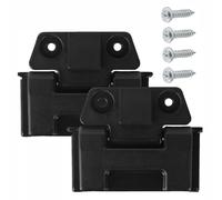 TOP-MAX 2 pezzi di ricambio per frigorifero con cerniere, robusto acciaio inox nero, con viti, compatibile con Igloo BMX 25 52 72 Qt